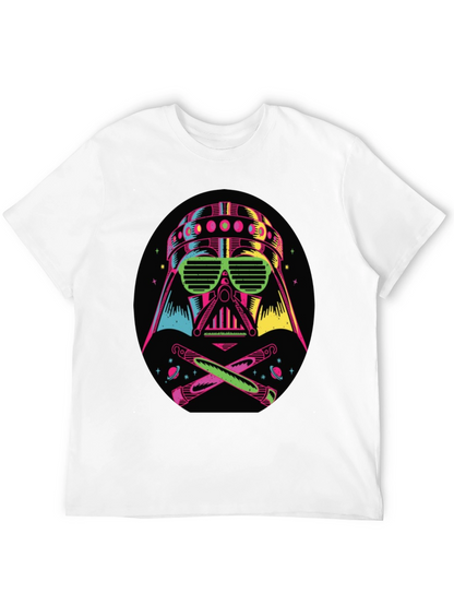 Camiseta Darth Vader Neón Hombre Algodón