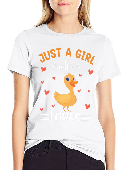 Camiseta Solo una chica que ama los patos