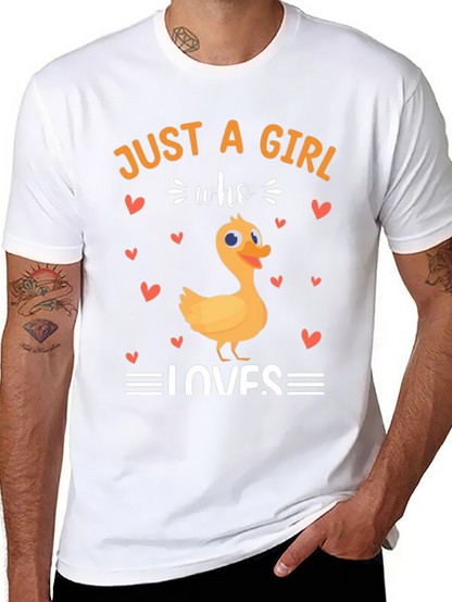 Camiseta Solo una chica que ama los patos