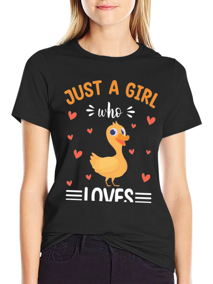 Camiseta Solo una chica que ama los patos