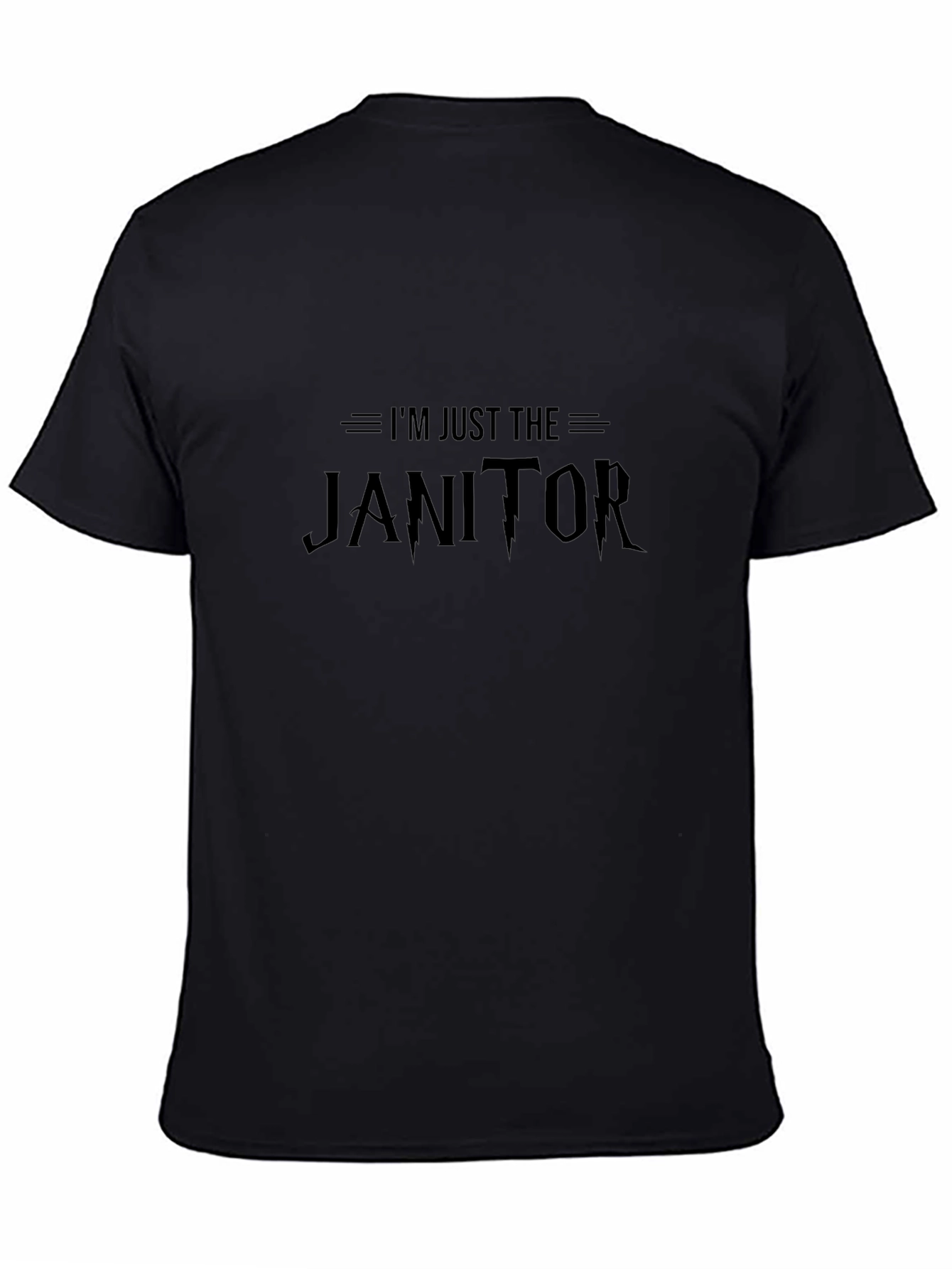 Camiseta Negra: Solo Soy el Conserje