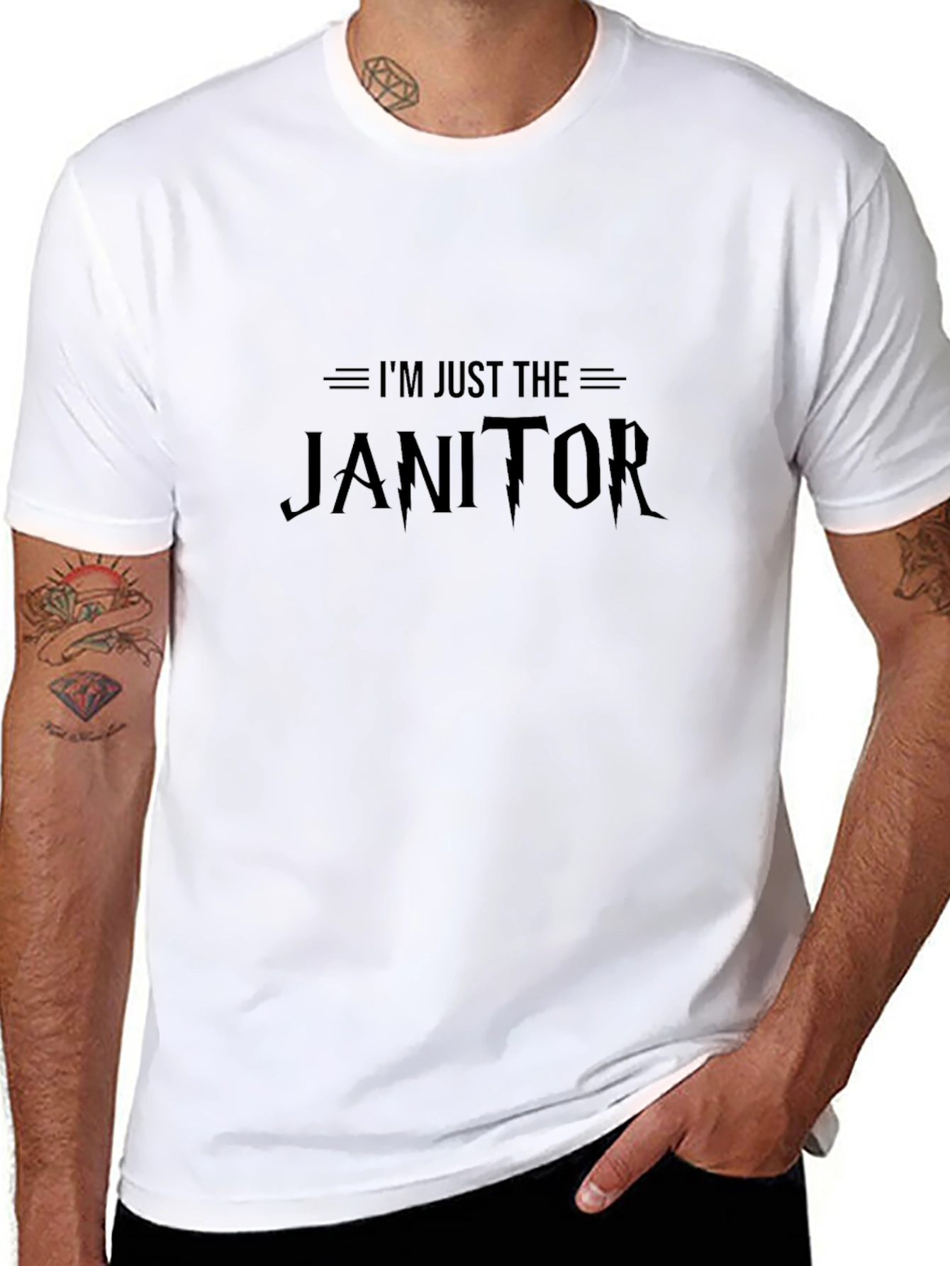 Camiseta Negra: Solo Soy el Conserje