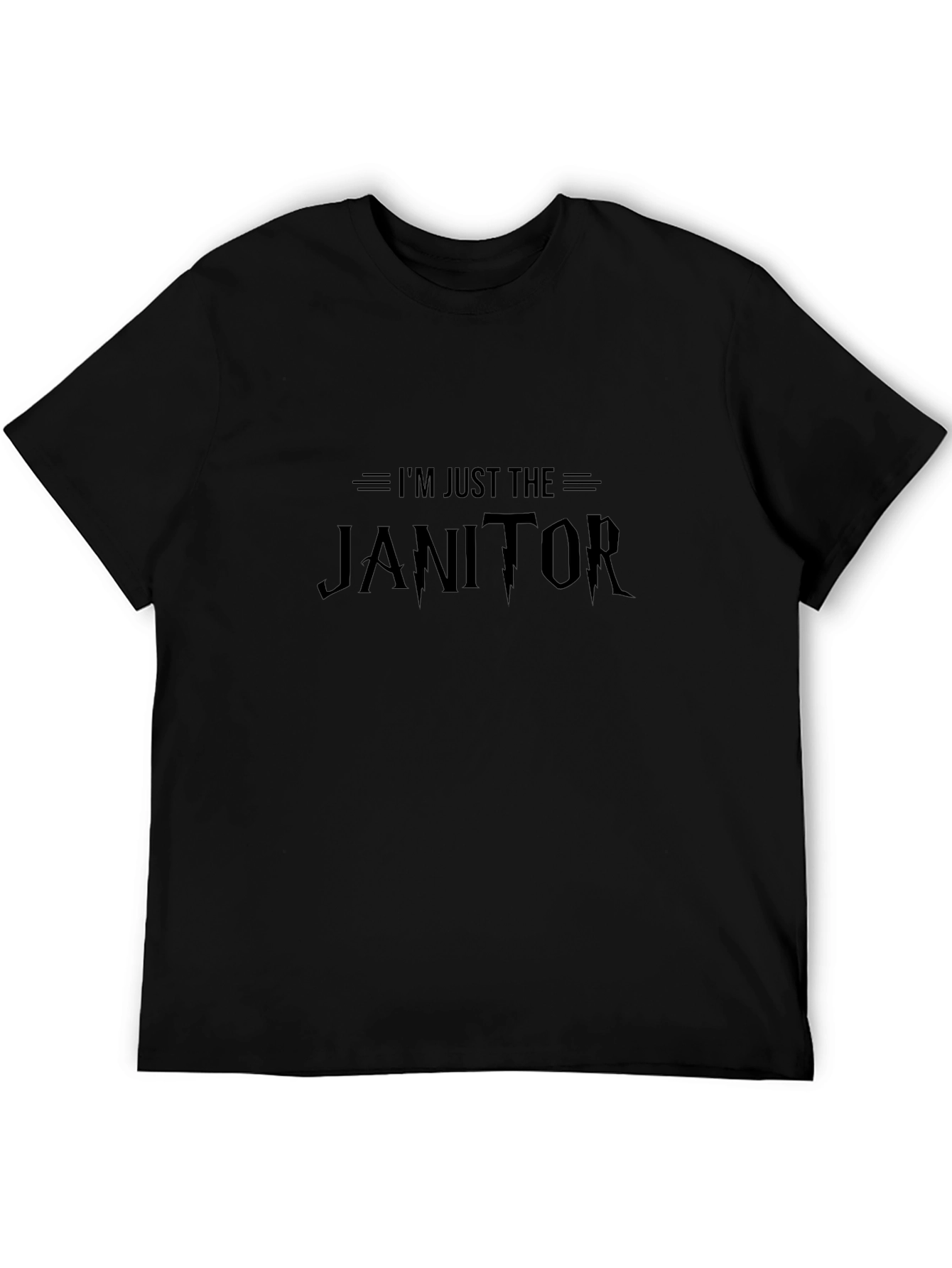 Camiseta Negra: Solo Soy el Conserje