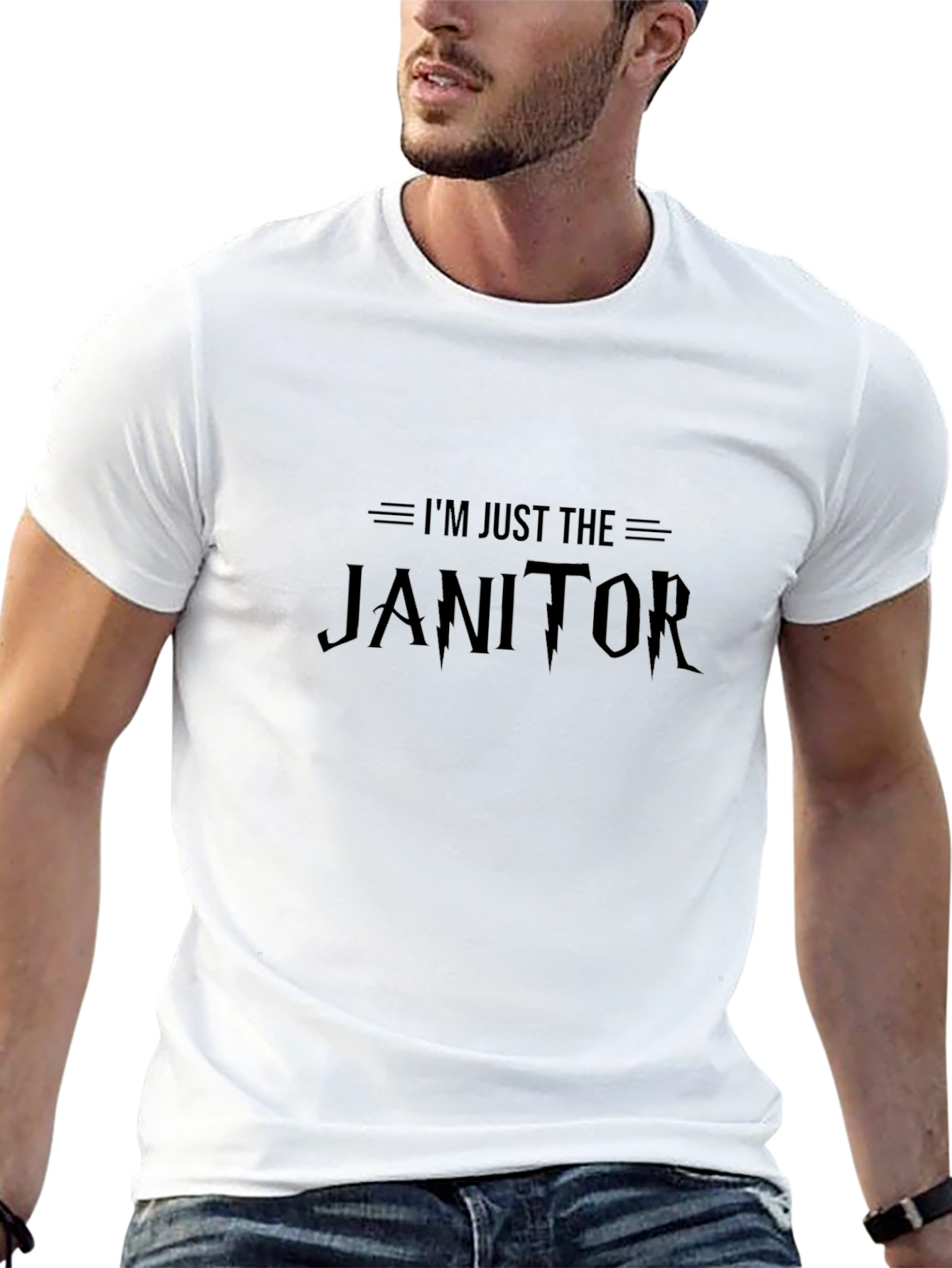 Camiseta Negra: Solo Soy el Conserje