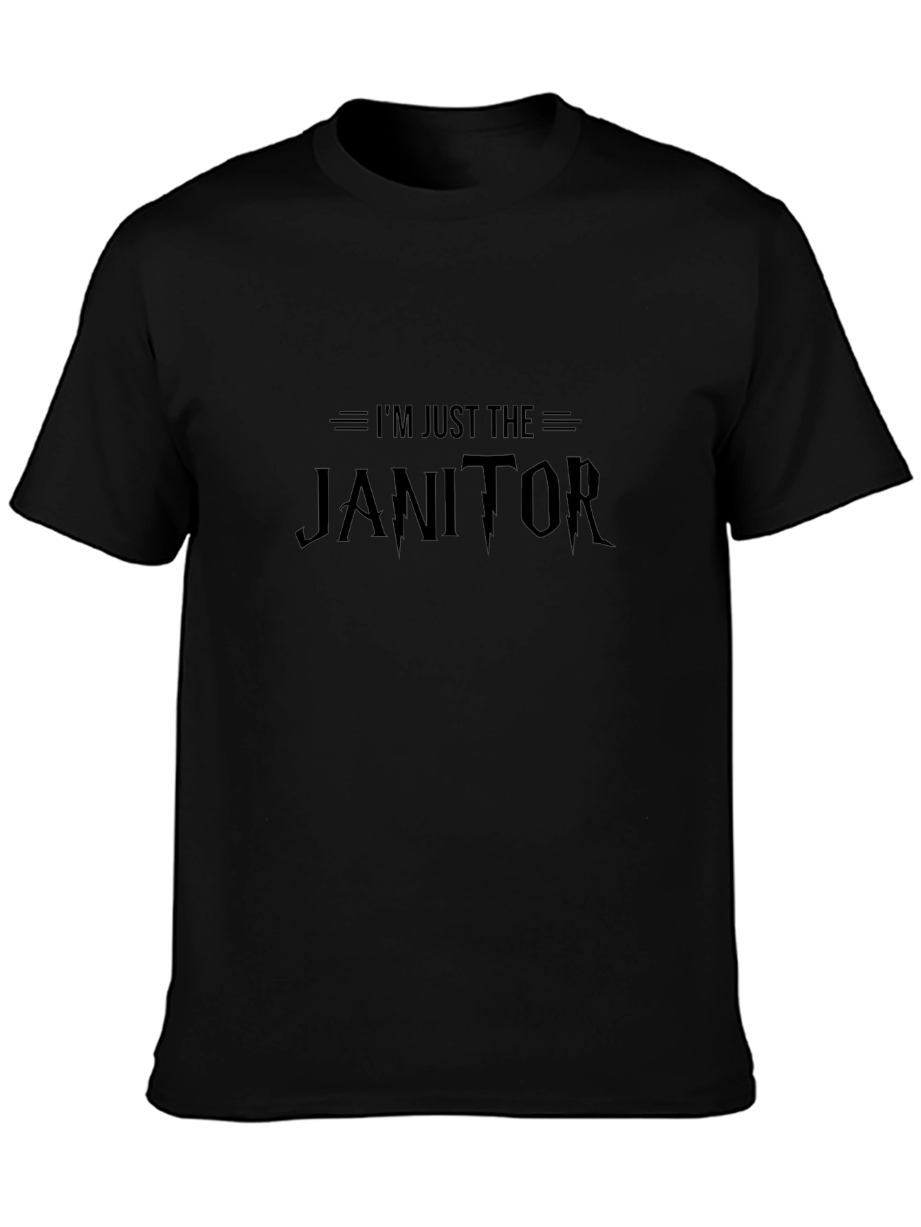 Camiseta Negra: Solo Soy el Conserje