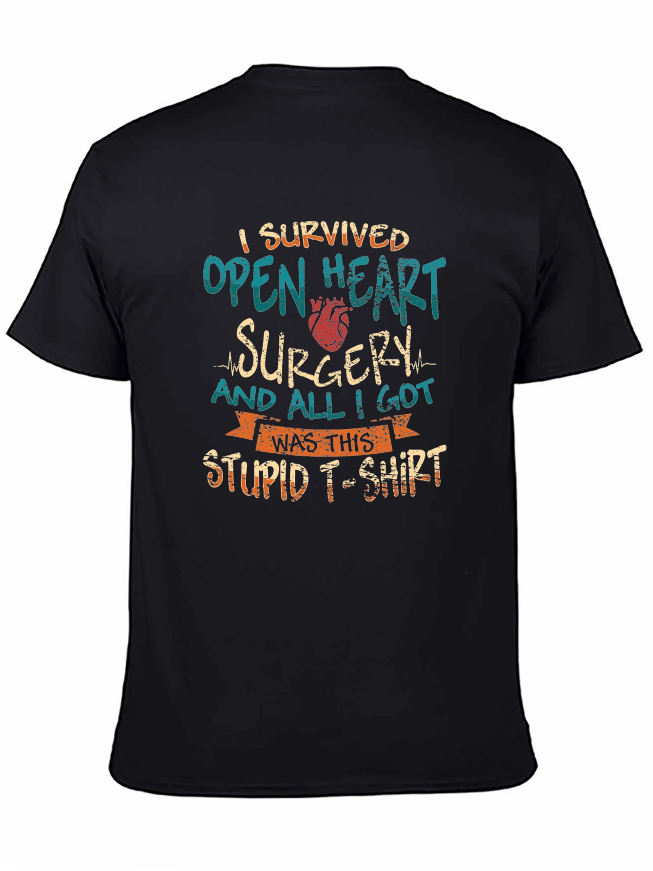 Camiseta Superviviente Cirugía Cardíaca Divertida