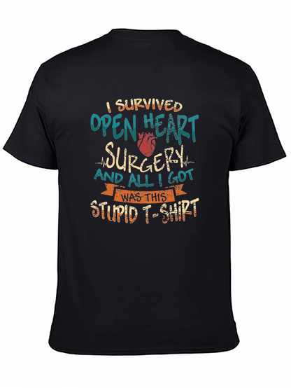 Camiseta Superviviente Cirugía Cardíaca Divertida