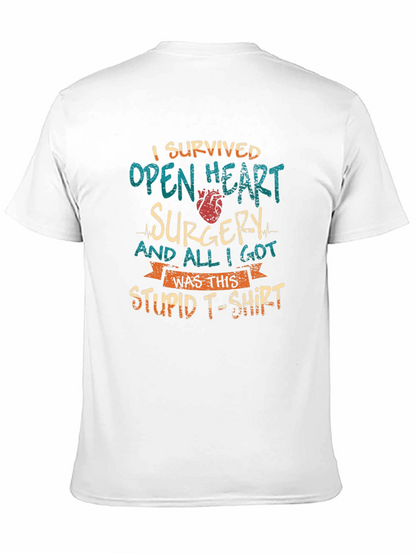 Camiseta Superviviente Cirugía Cardíaca Divertida