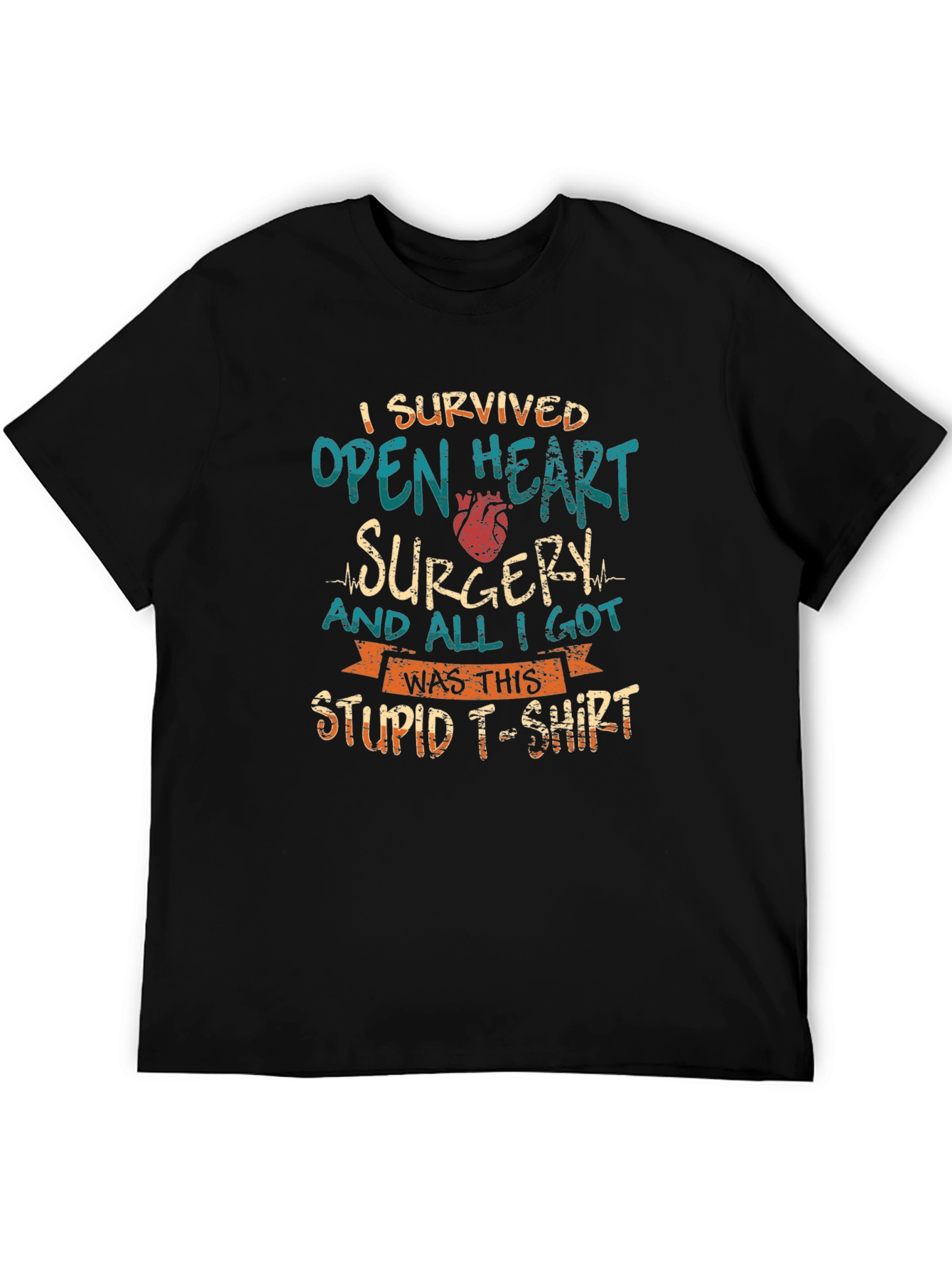 Camiseta Superviviente Cirugía Cardíaca Divertida
