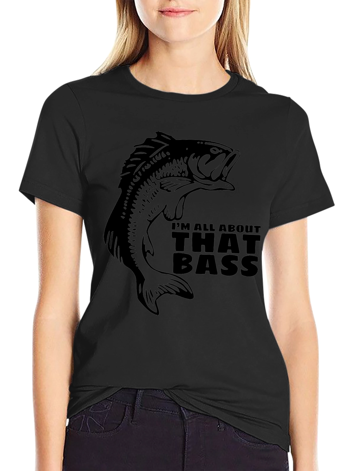 Camiseta Negra Im All About That Bass Pesca