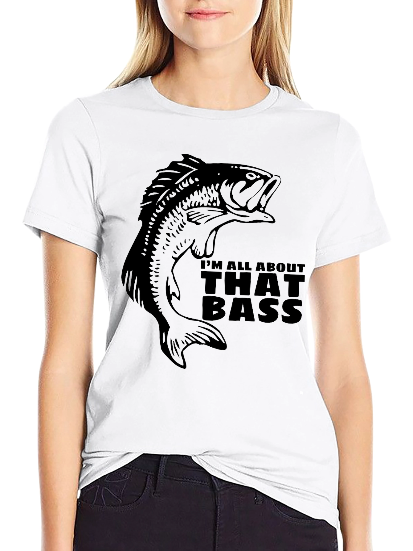 Camiseta Negra Im All About That Bass Pesca