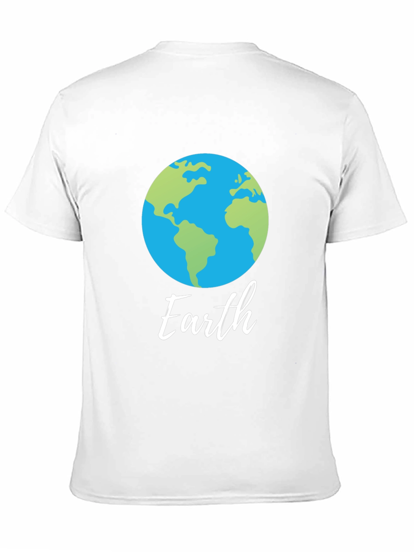 Camiseta Negra con Diseño del Planeta Tierra