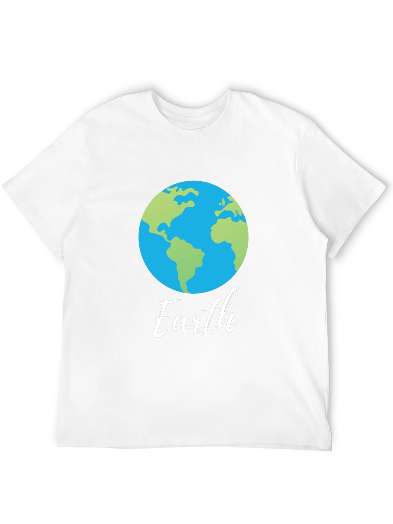 Camiseta Negra con Diseño del Planeta Tierra