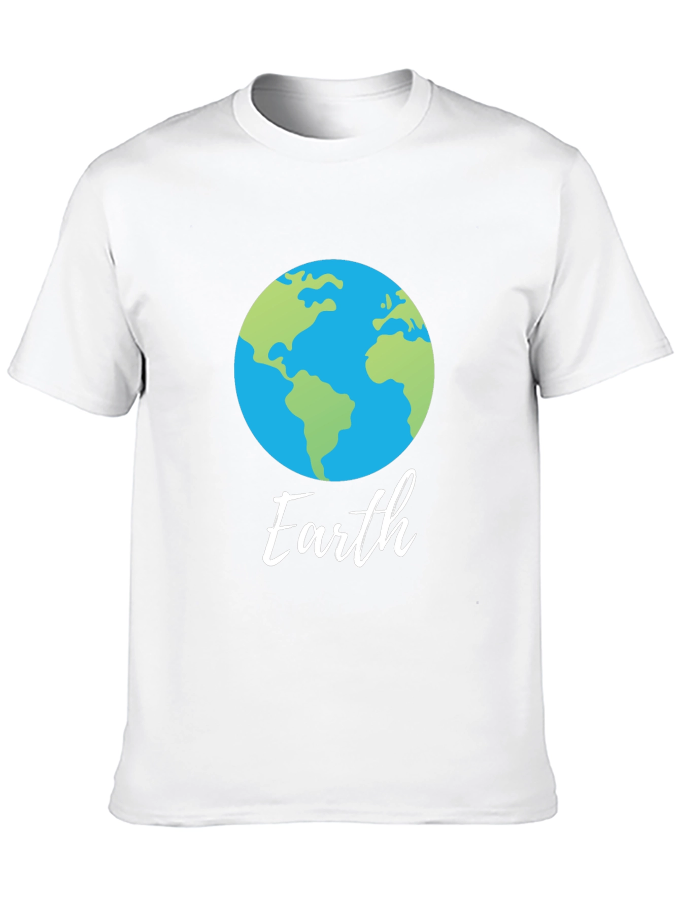 Camiseta Negra con Diseño del Planeta Tierra