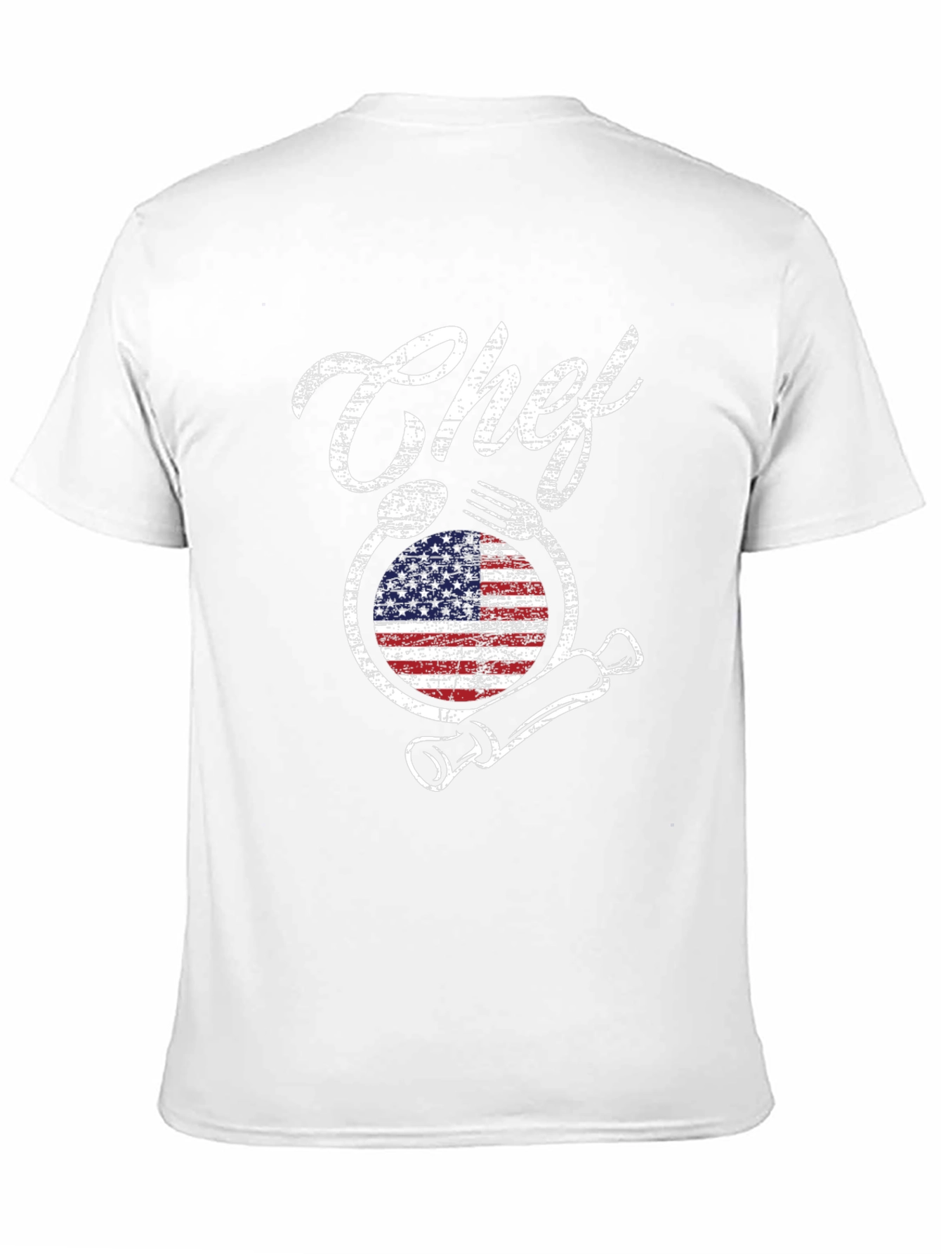 Camiseta Chef Americana - Diseño Culinario Patriótico