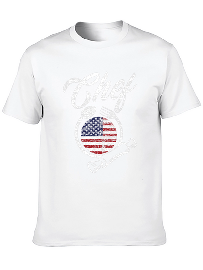 Camiseta Chef Americana - Diseño Culinario Patriótico