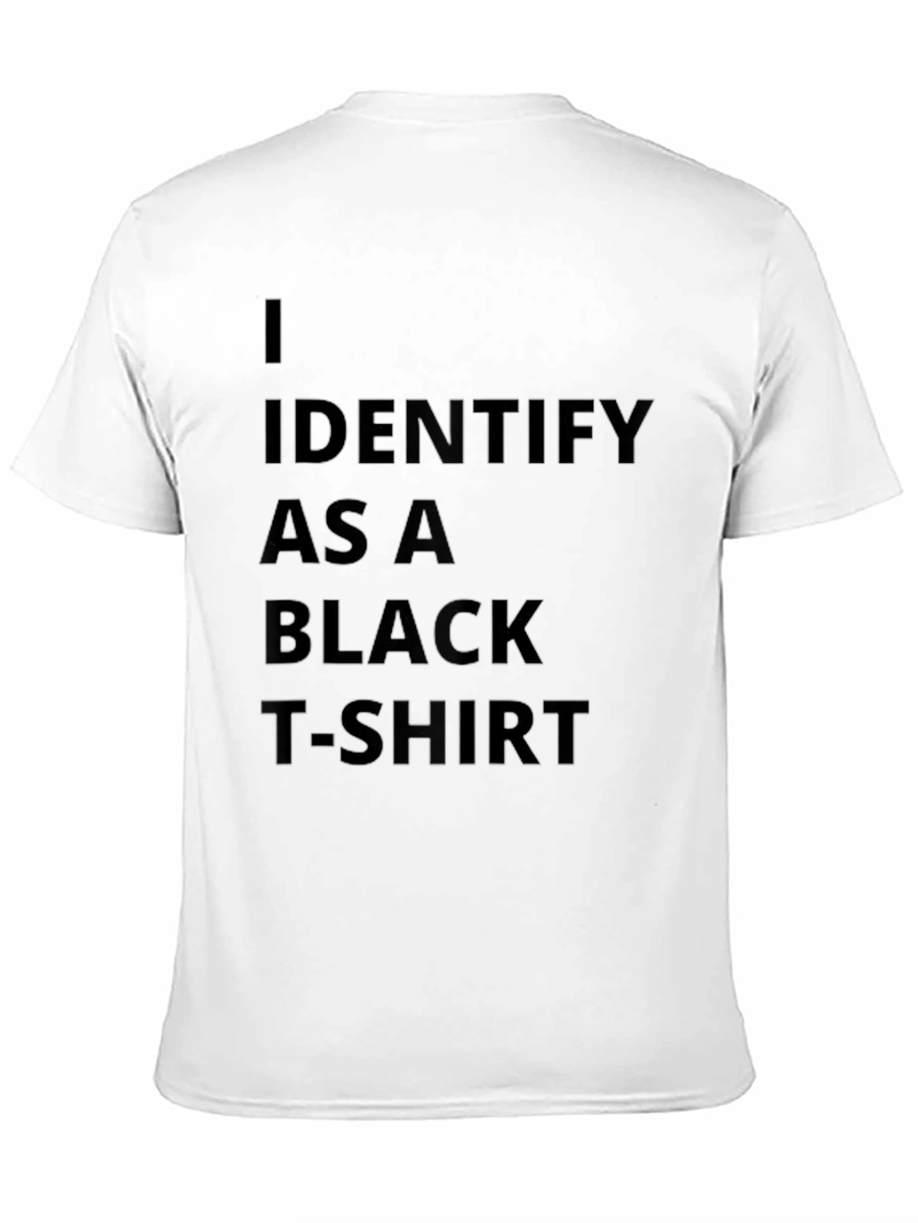 Camiseta Negra: Me Identifico Como Una Camiseta Negra