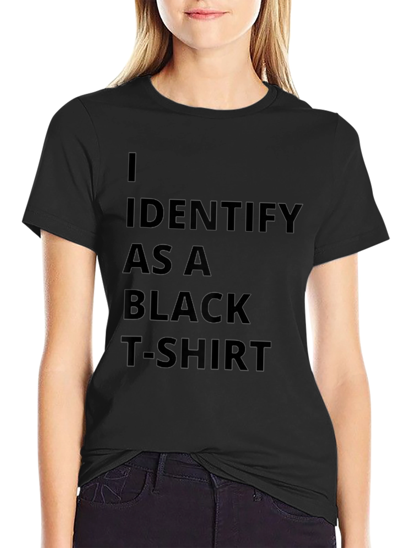 Camiseta Negra: Me Identifico Como Una Camiseta Negra