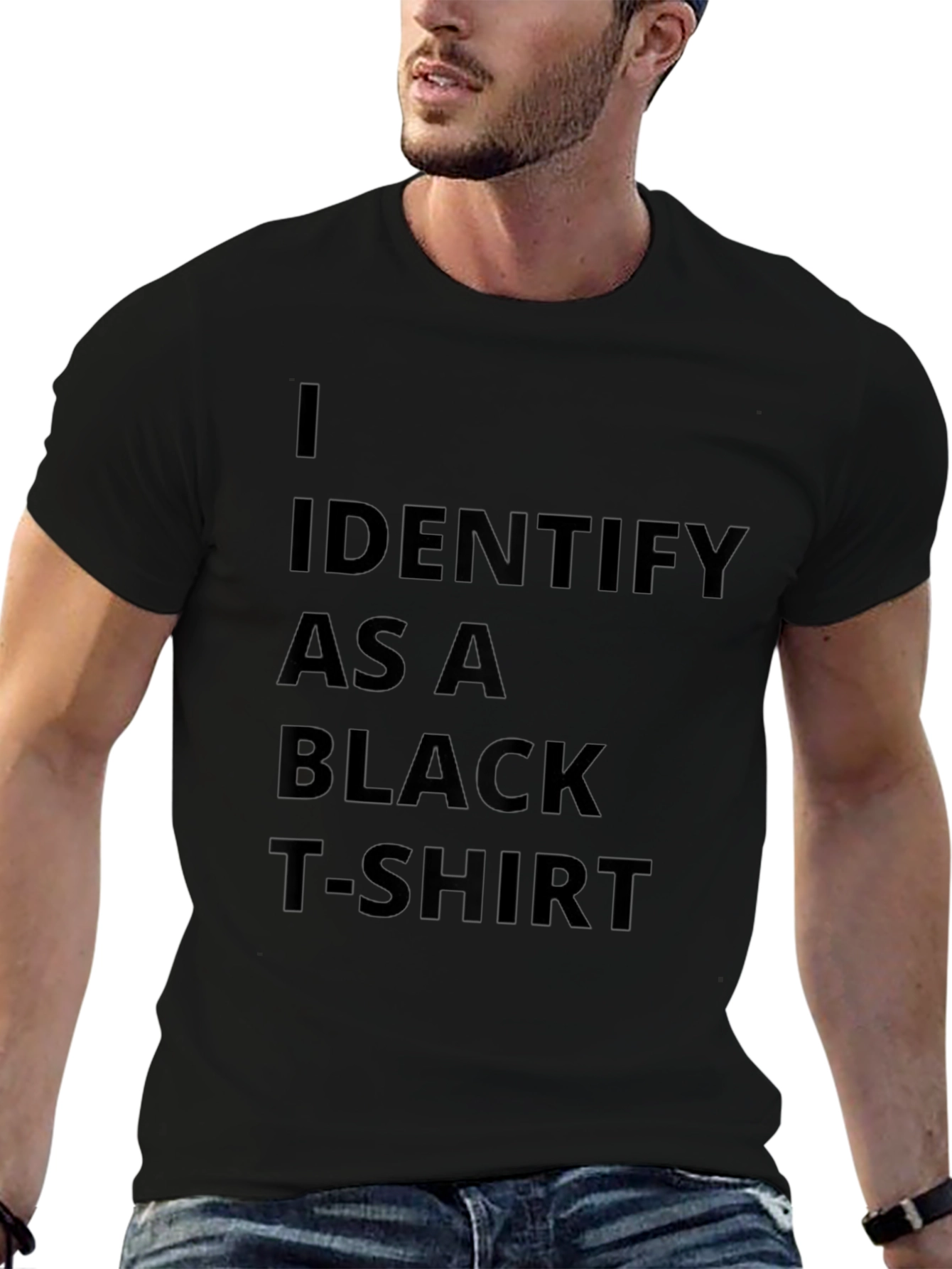Camiseta Negra: Me Identifico Como Una Camiseta Negra