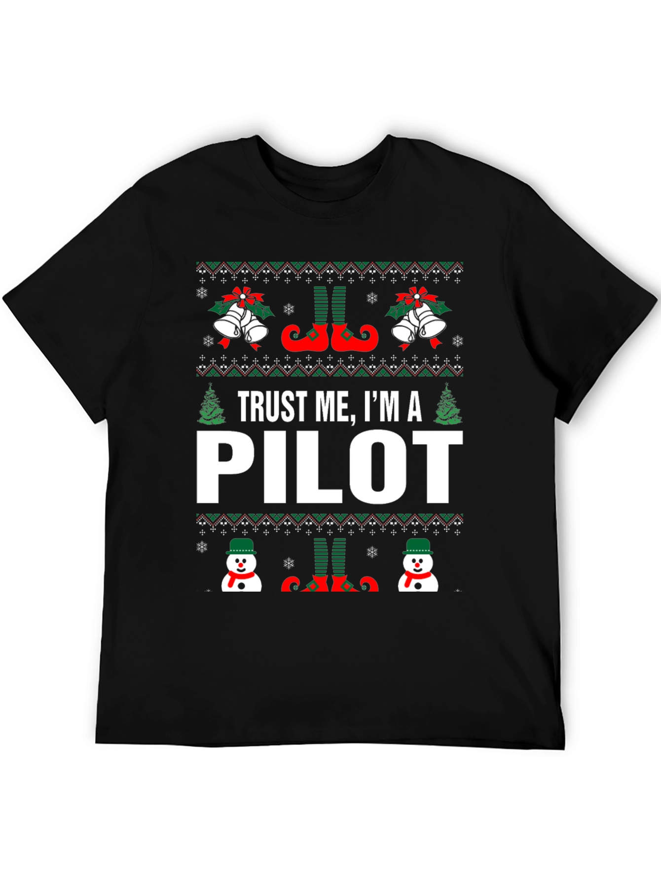 Camiseta Navideña Trust Me Im A Pilot