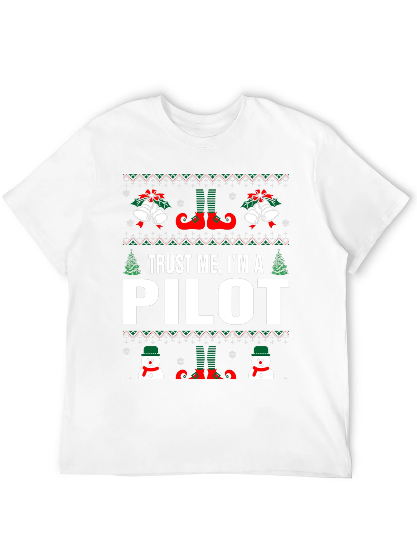 Camiseta Navideña Trust Me Im A Pilot