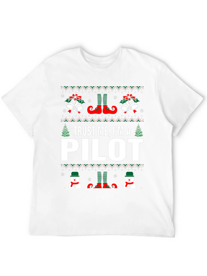 Camiseta Navideña Trust Me Im A Pilot
