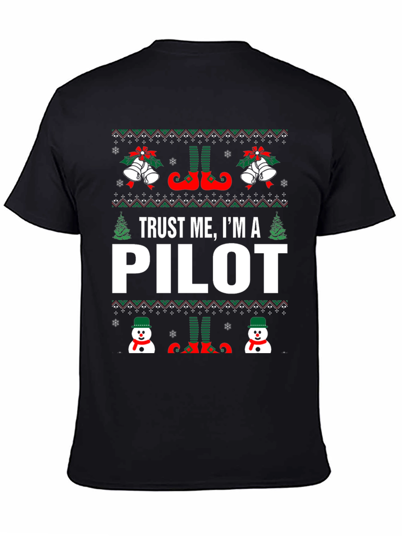 Camiseta Navideña Trust Me Im A Pilot
