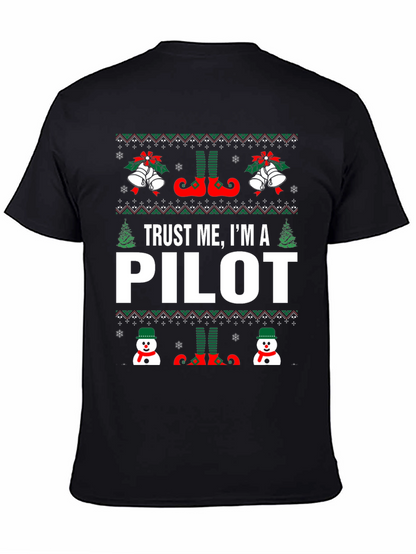 Camiseta Navideña Trust Me Im A Pilot