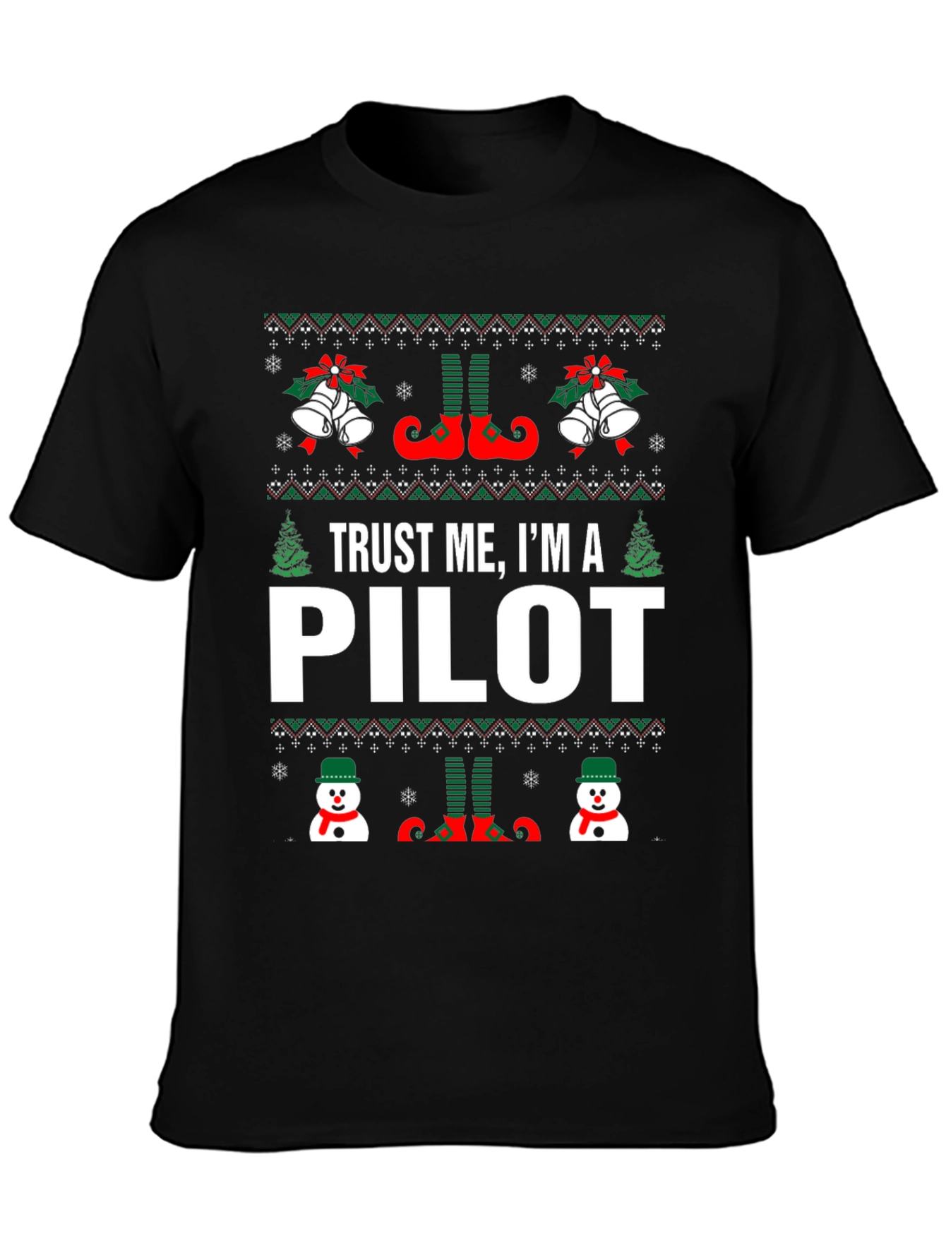 Camiseta Navideña Trust Me Im A Pilot