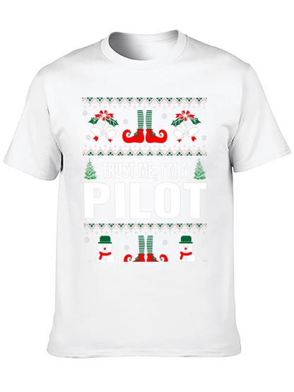 Camiseta Navideña Trust Me Im A Pilot