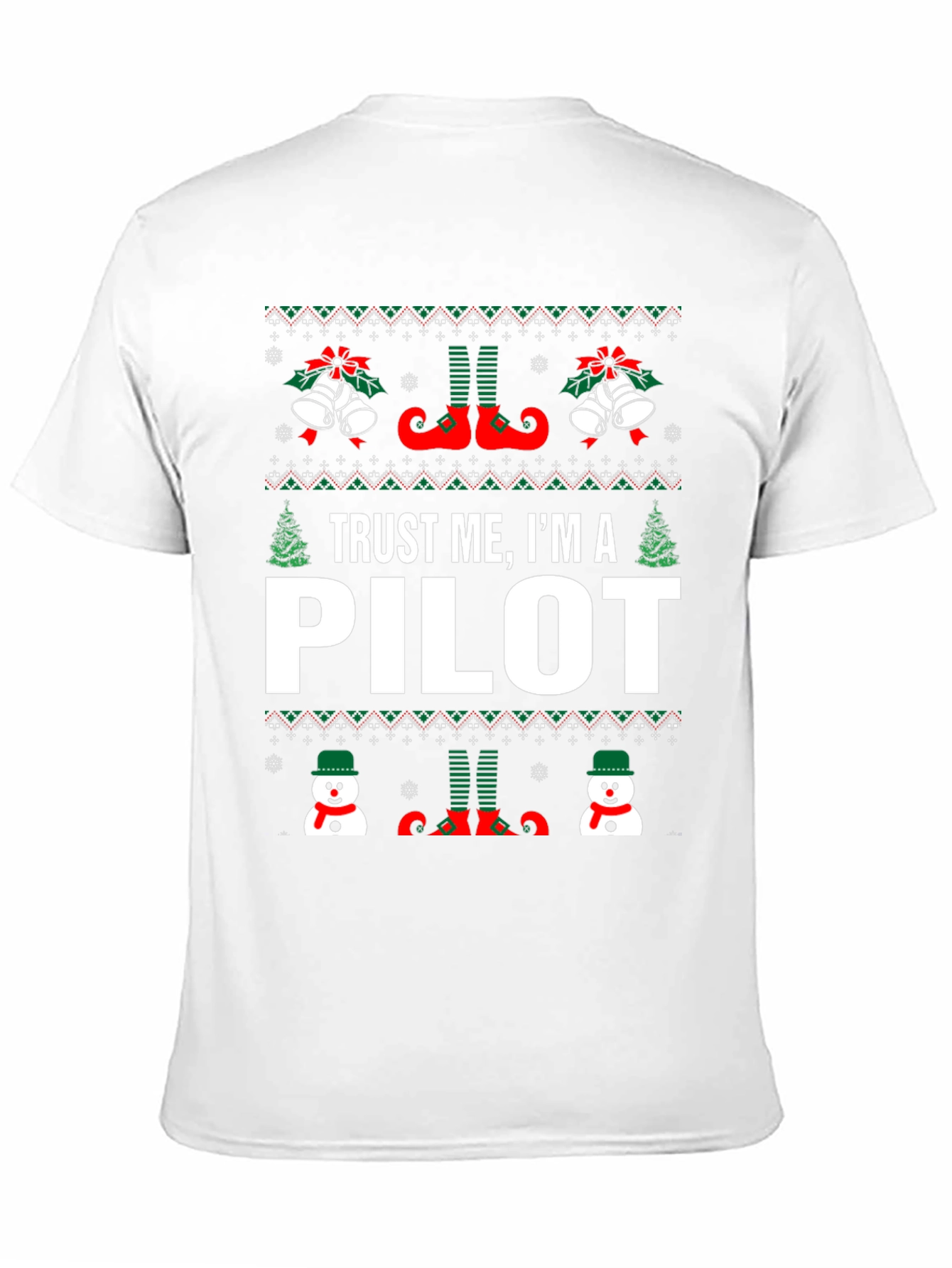 Camiseta Navideña Trust Me Im A Pilot