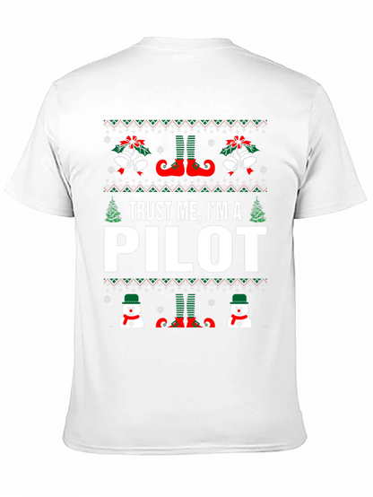 Camiseta Navideña Trust Me Im A Pilot