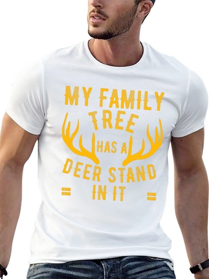Camiseta Negra Árbol Genealógico de Caza