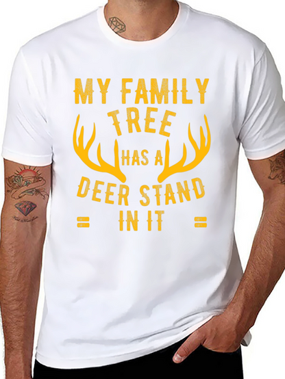 Camiseta Negra Árbol Genealógico de Caza