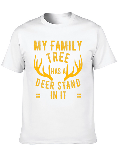 Camiseta Negra Árbol Genealógico de Caza