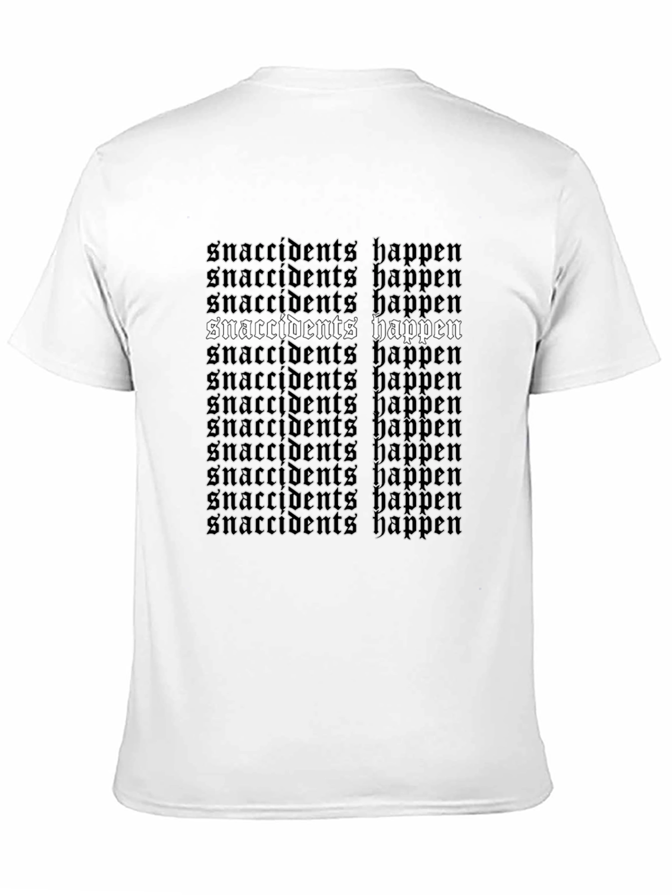 Camiseta Negra Snaccident Happens