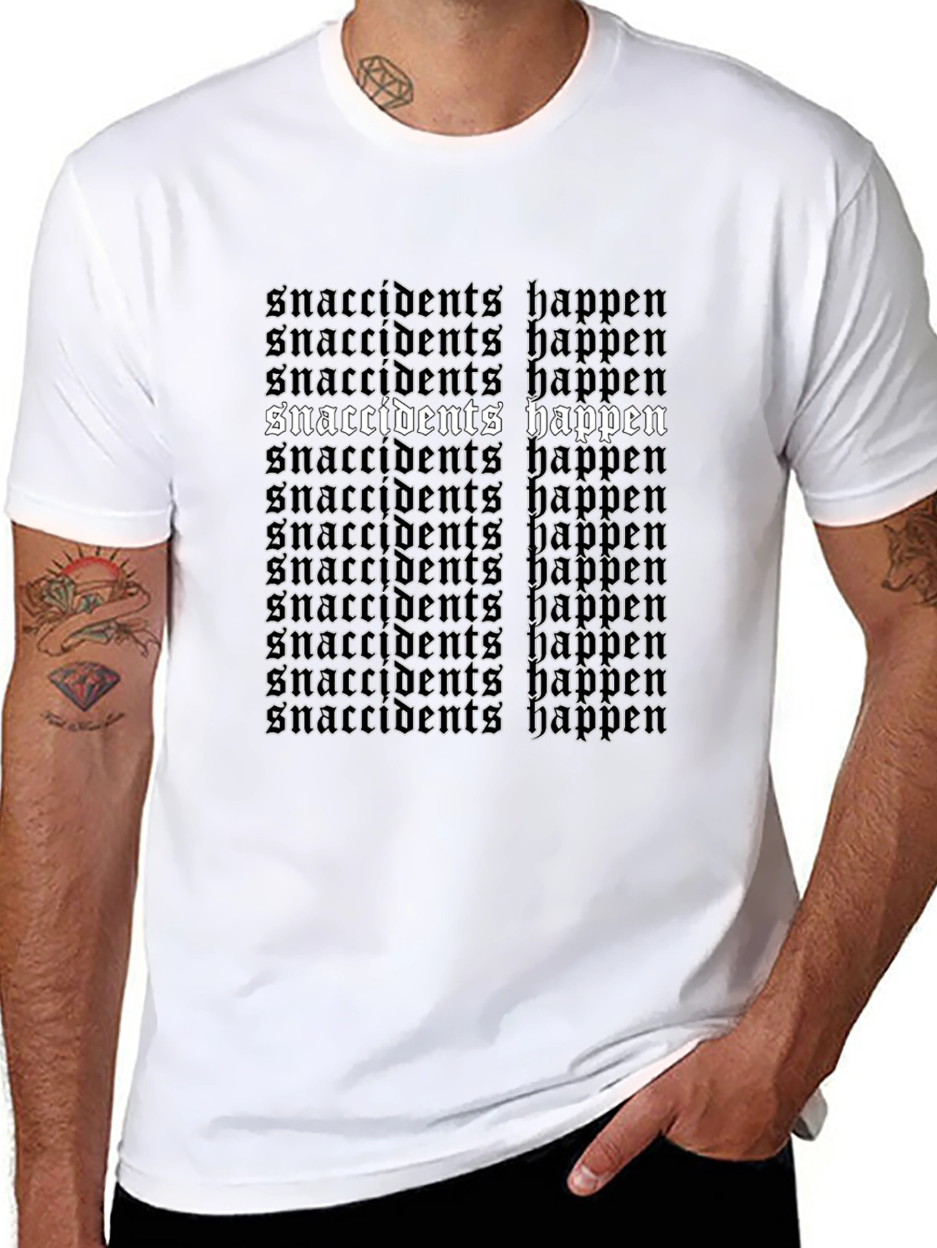 Camiseta Negra Snaccident Happens