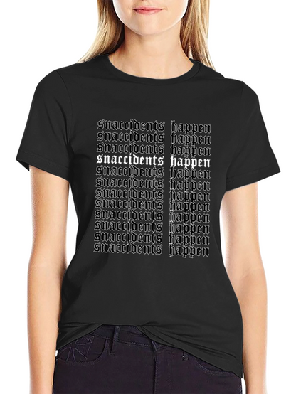 Camiseta Negra Snaccident Happens