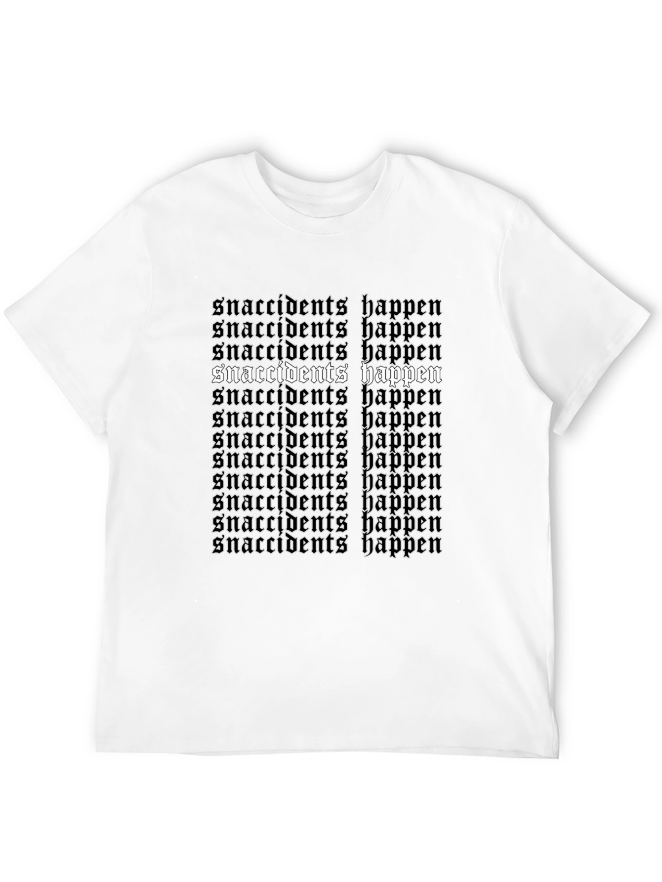 Camiseta Negra Snaccident Happens