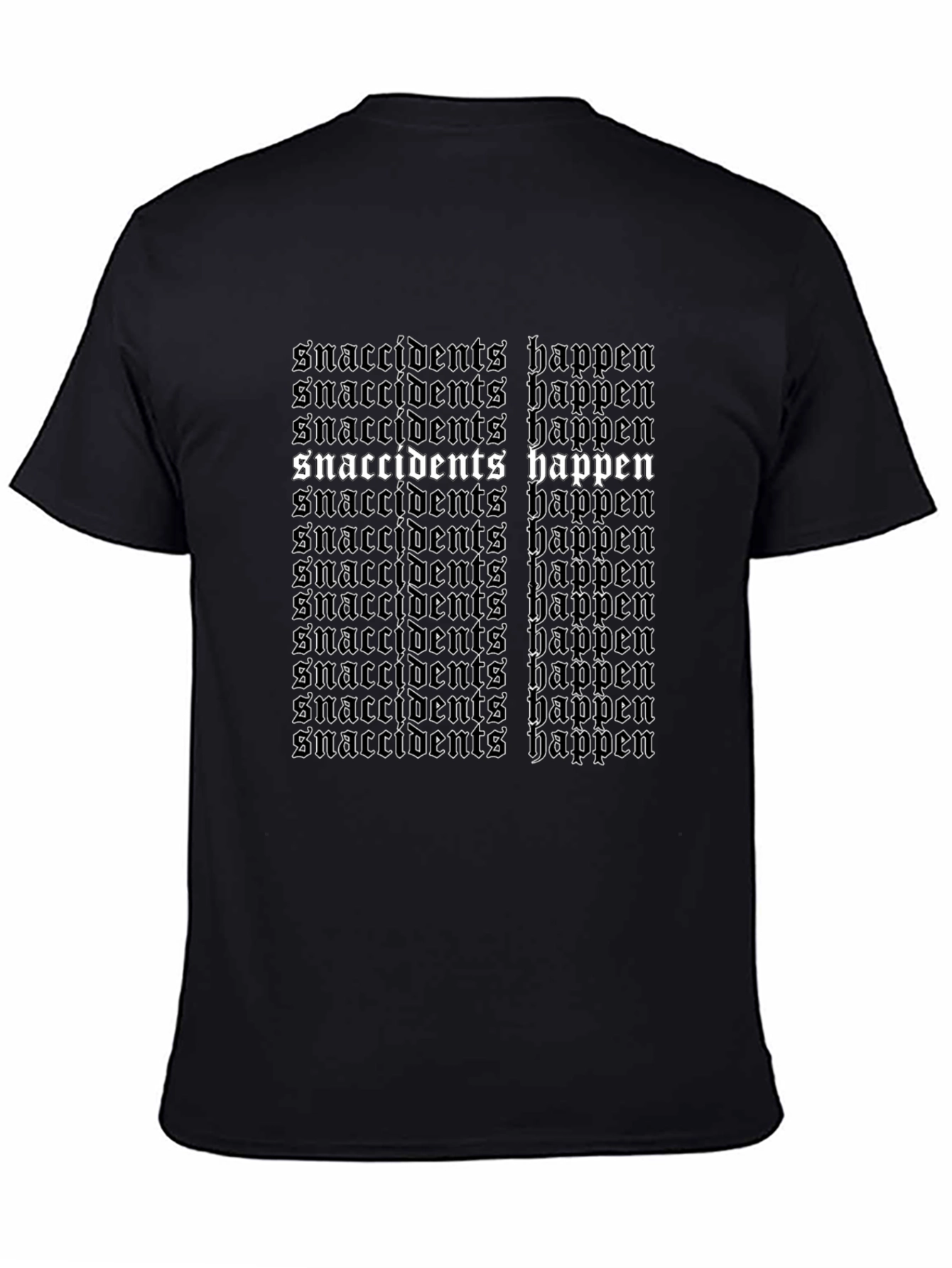 Camiseta Negra Snaccident Happens