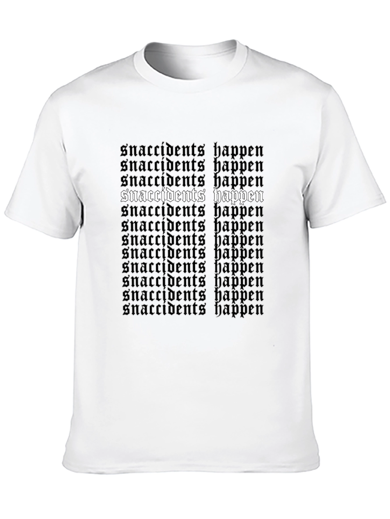 Camiseta Negra Snaccident Happens