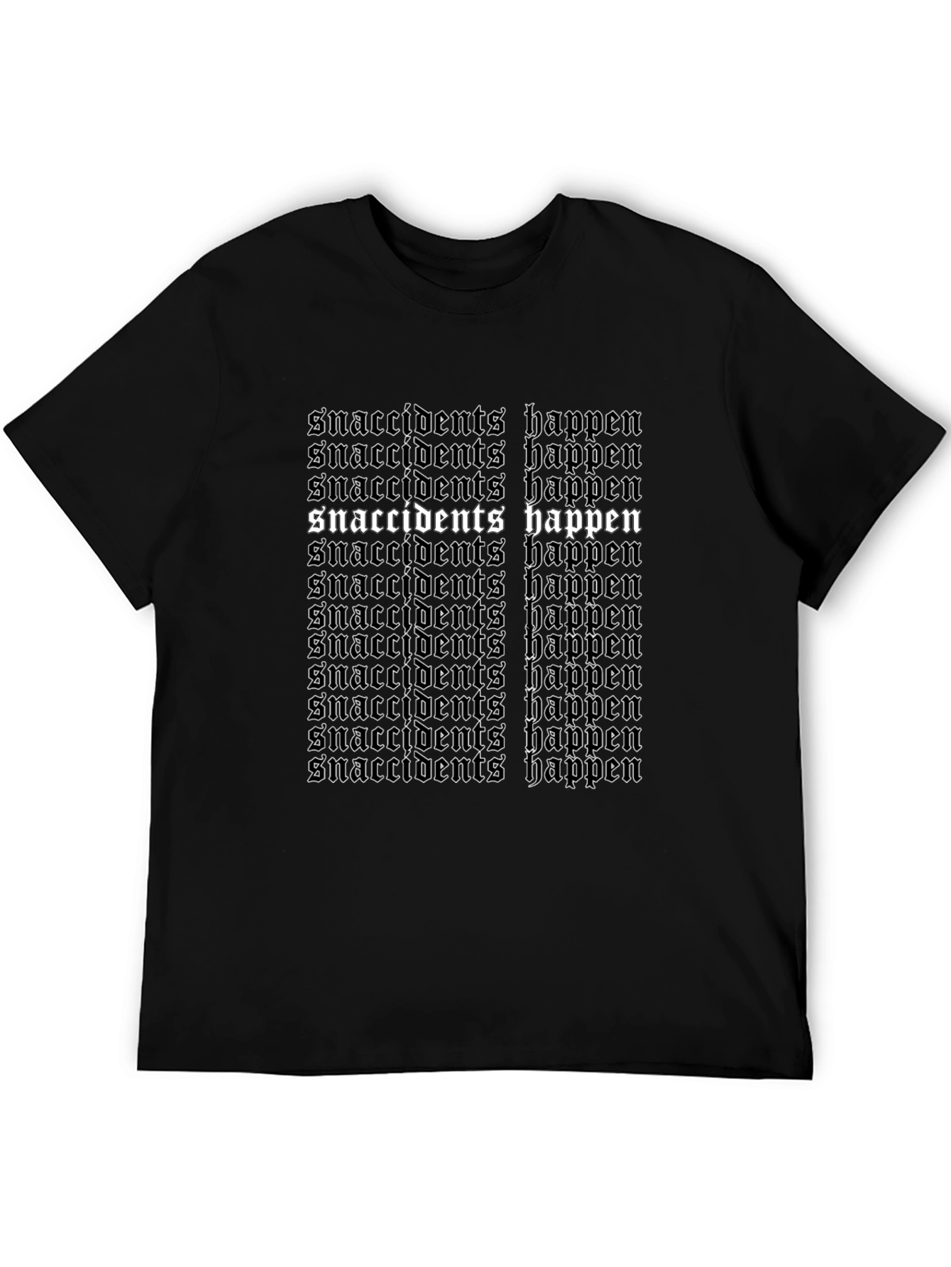 Camiseta Negra Snaccident Happens