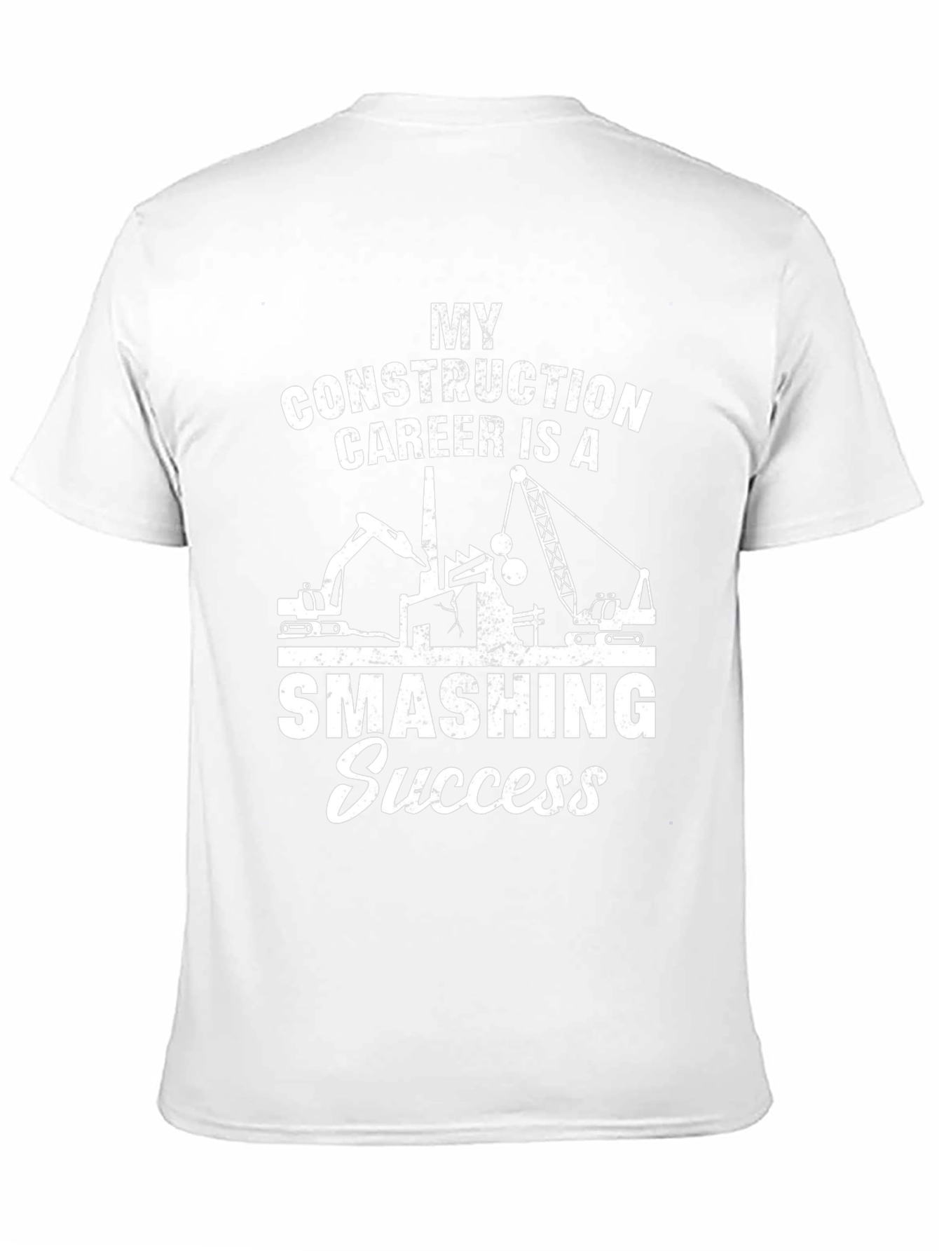 Camiseta Negra: Éxito Demolición en Construcción