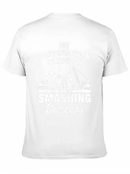 Camiseta Negra: Éxito Demolición en Construcción