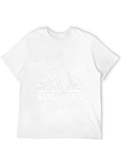 Camiseta Negra: Éxito Demolición en Construcción