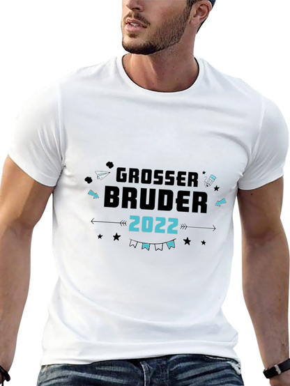 Camiseta Negra Grosser Bruder 2022 para Hermano Mayor