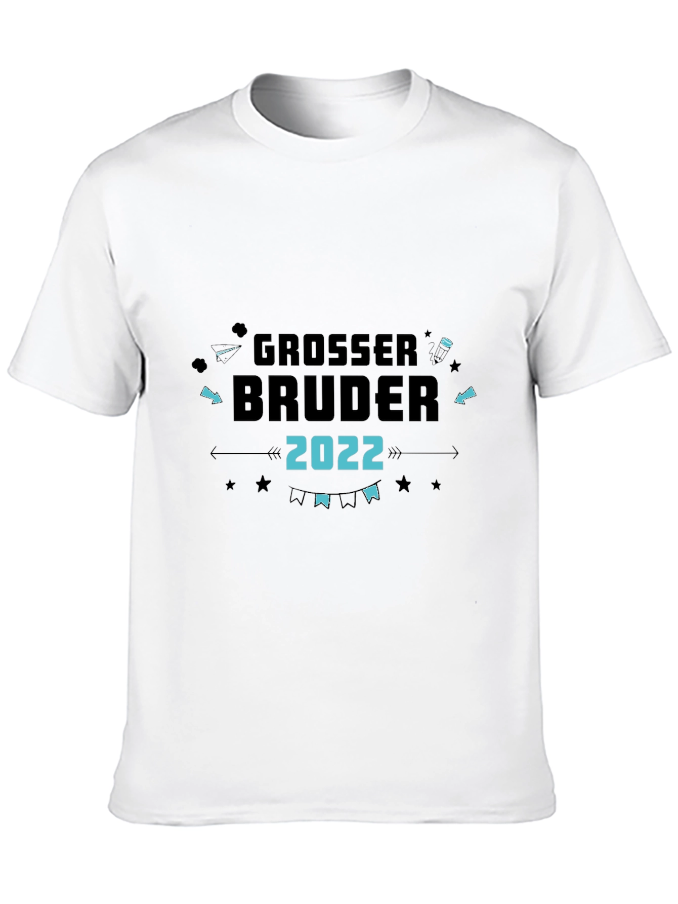 Camiseta Negra Grosser Bruder 2022 para Hermano Mayor