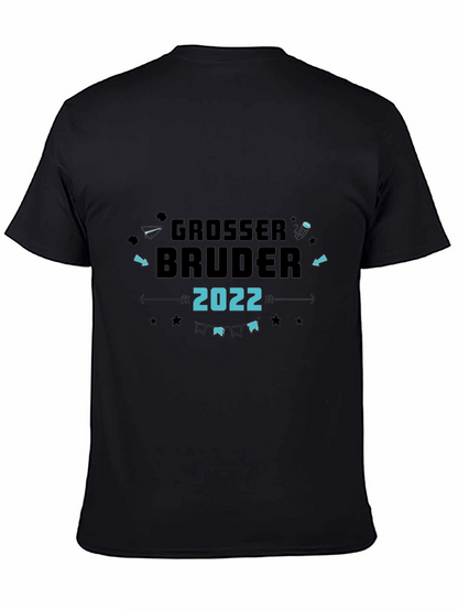 Camiseta Negra Grosser Bruder 2022 para Hermano Mayor