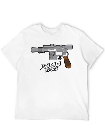 Camiseta Negra Diseño Arma Star Wars