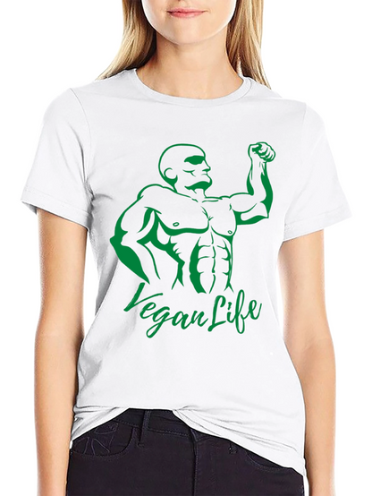 Camiseta Hombre Negra Diseño Vegan Life